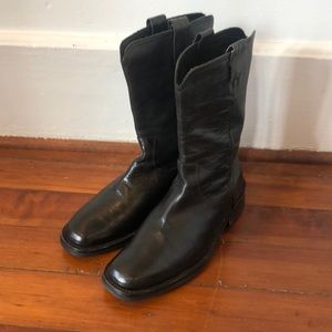John Varvatos made in Italy women’s size 8.5 pull on motorcycle boots black